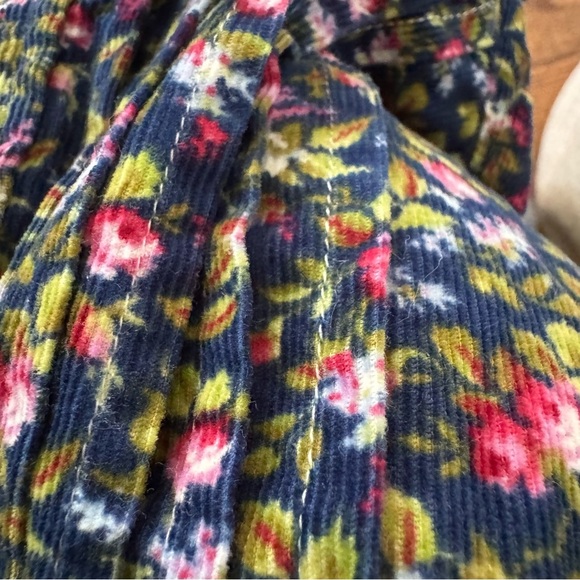 Polo by Ralph Lauren Floral Patterned dress navy corduroy with pockets girl’s 5 - Picture 7 of 7
